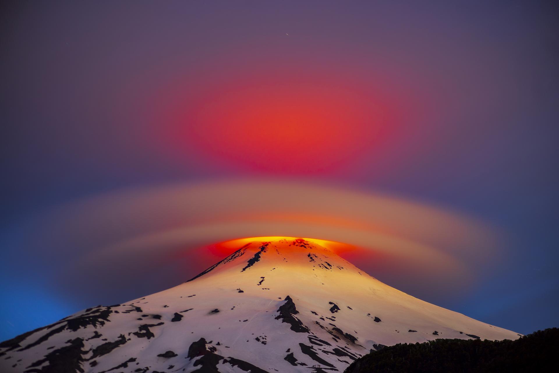 Villarica volcano, Pucon, Chile. Always active, always impressive.